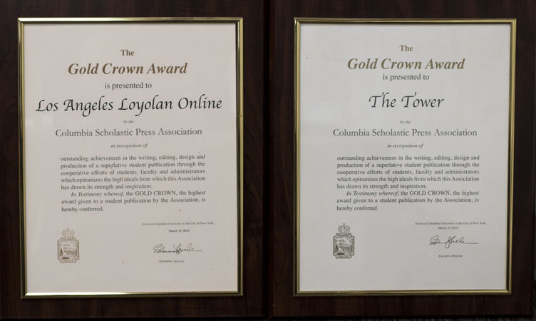 tower loyolan gold crown awards