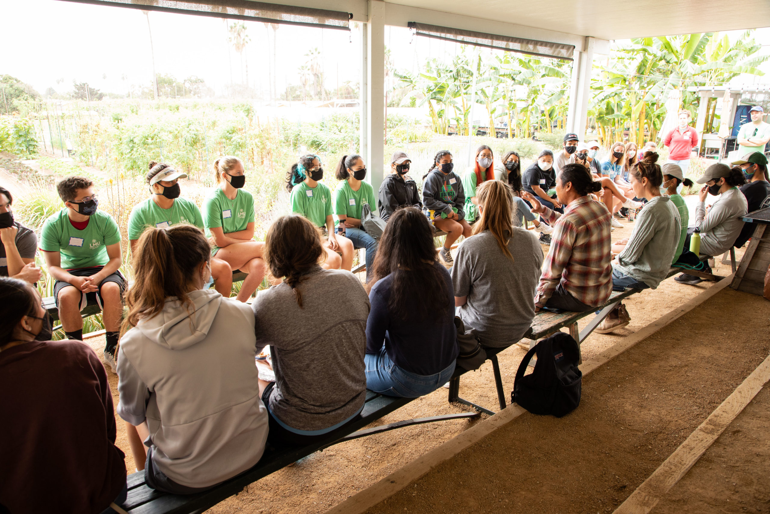 CF5A7612 1 scaled - ServeLA Introduces Students to Service and Justice at Alma Backyard Farms